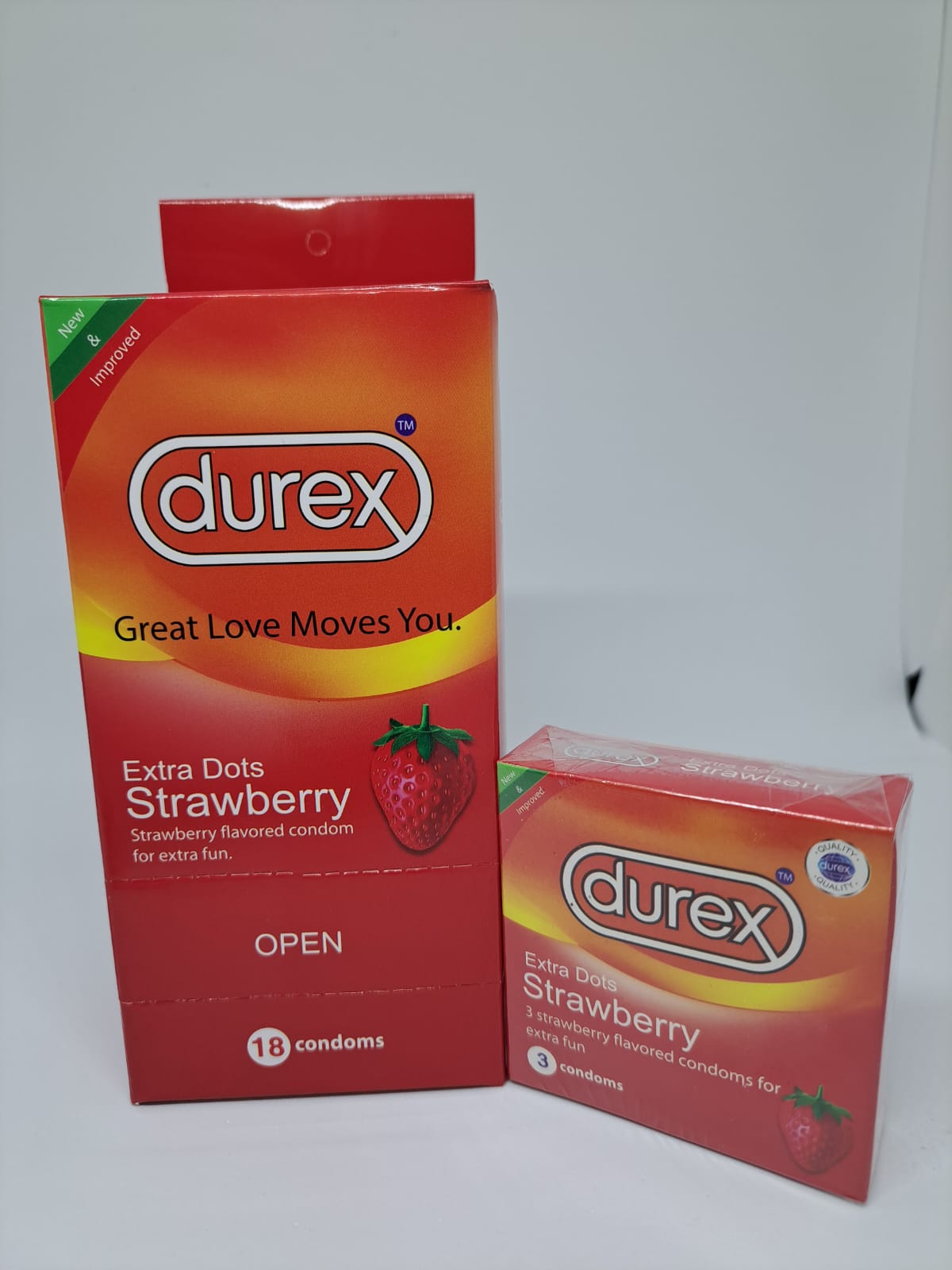 Durex Strawberry & Dotted 18 Pcs Condom